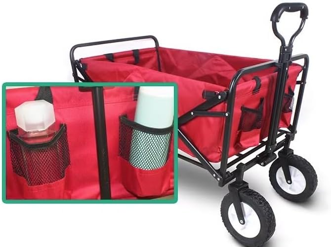 Portable Camping Cart,Outdoor Camping Folding Wagon Cart with 4 Wheels