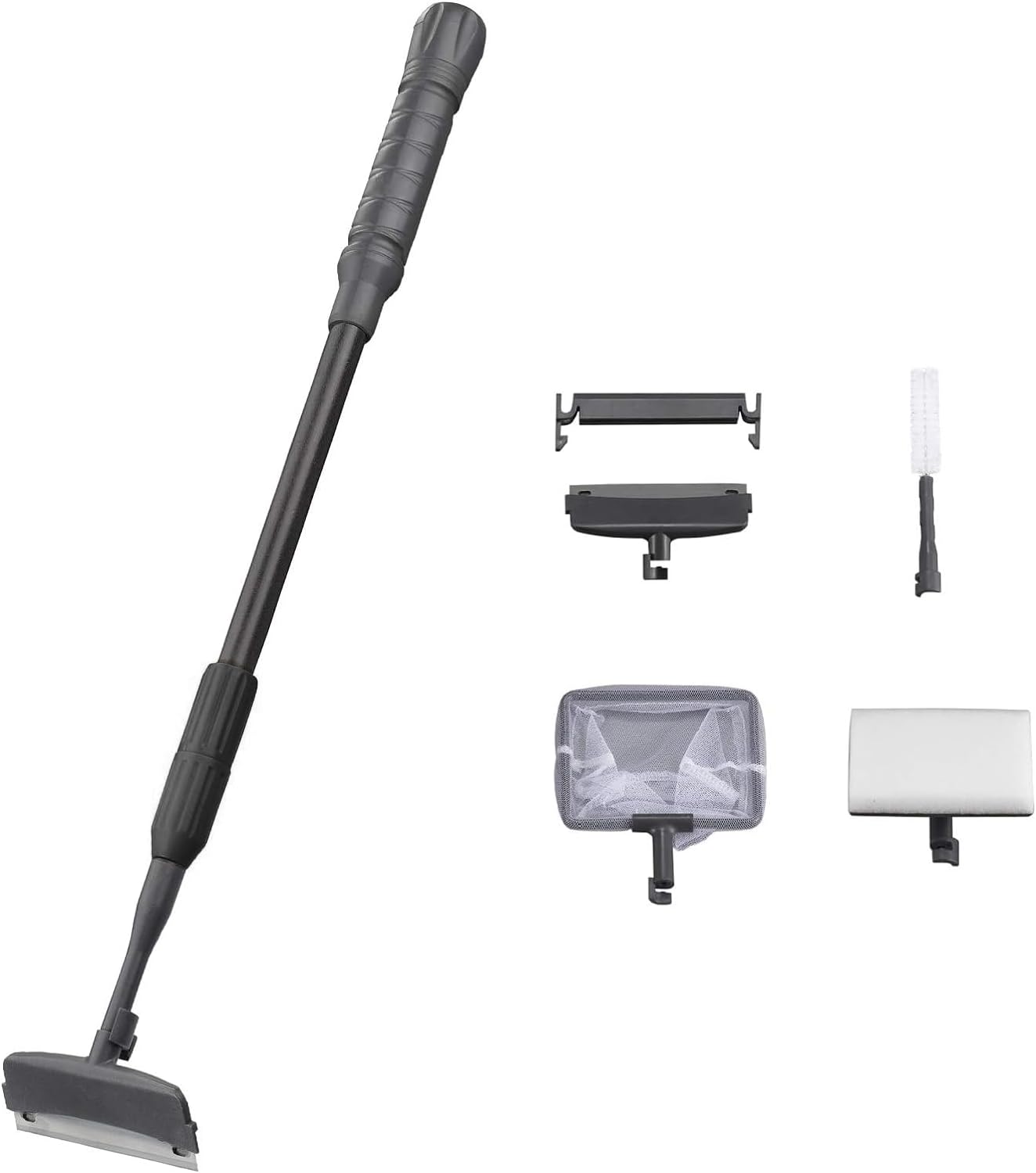Carefree Fish 4IN1 Aquarium Cleaning Tools Long Handle Adjustable Leng