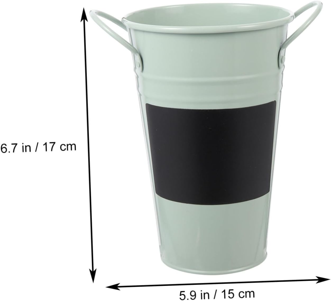 PRETYZOOM Iron Flower Bucket Vase Multi-Function Home Decor Mini Plant