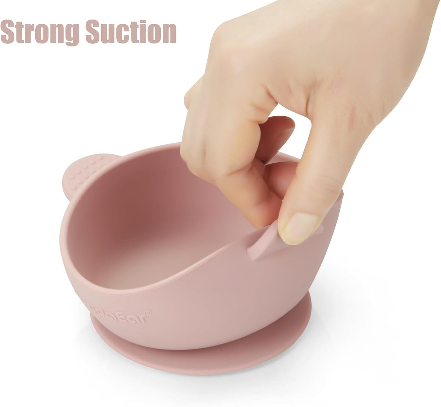 PandaEar 3 Pack Baby Bowls with Suction| Stay Put Silicone Food Bowl f