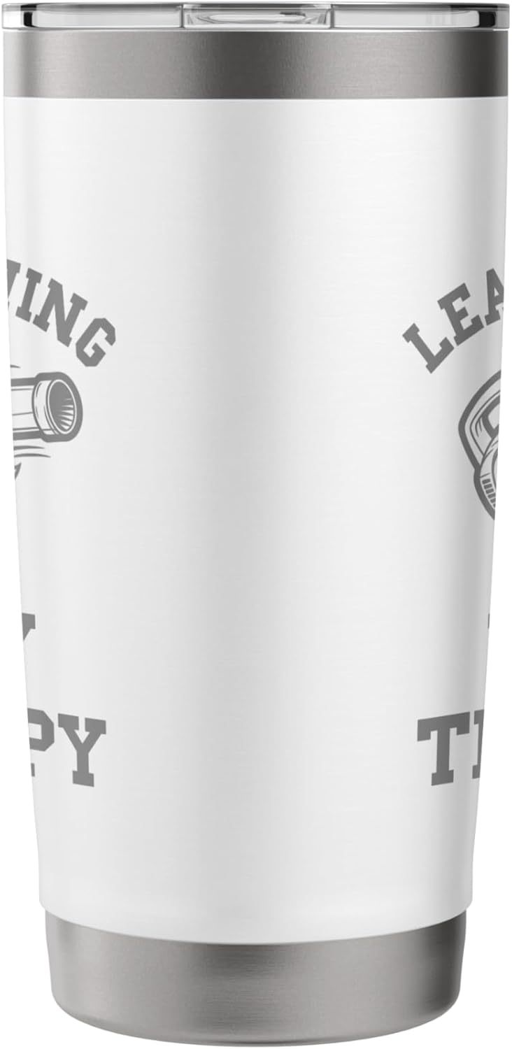 Leaf Blowing Is My Therapy Landscaping Funny Lawn Care Yard Stainless Steel Insulated Tumbler