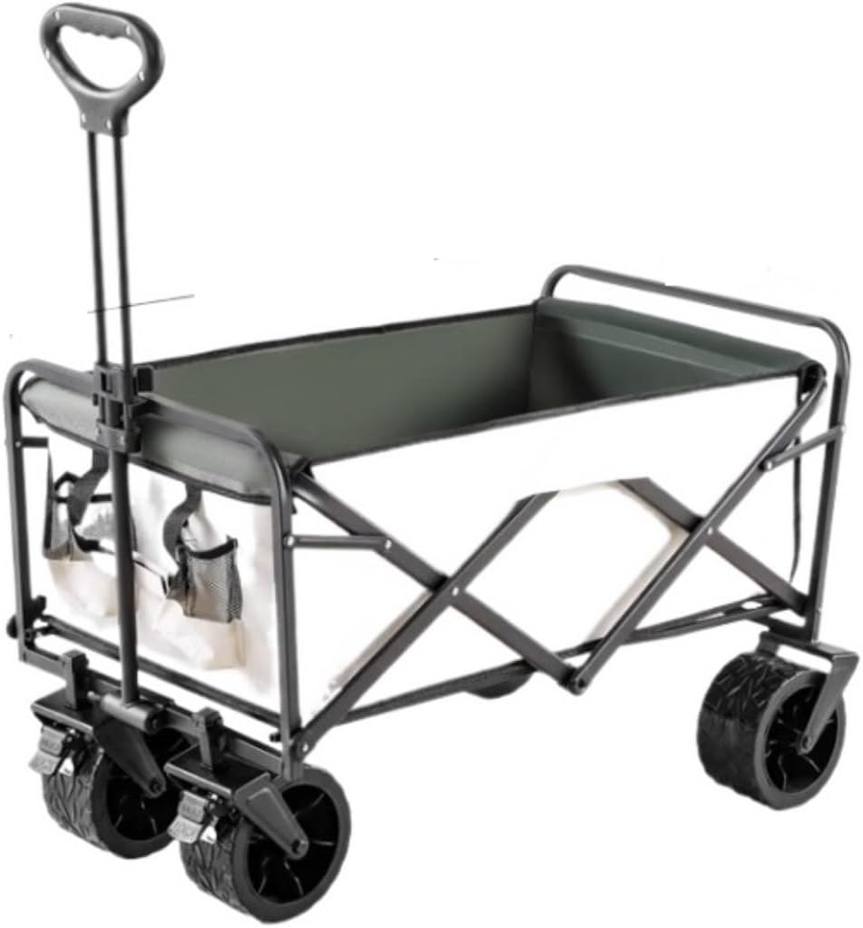 Collapsible Wagon Cart with Wheels Foldable Folding Wagons Carts Silen