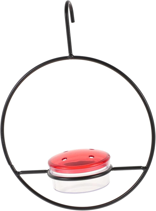 Milisten 2pcs Outdoor Hanging Bird Feeder Plastic Bird Food Container for Garden Patio Attractive Design