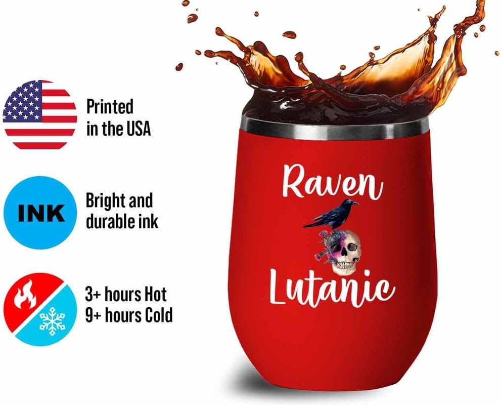 Bird Lover Red Edition Wine Tumbler 12oz - Rven lutanic - Hummingbird 