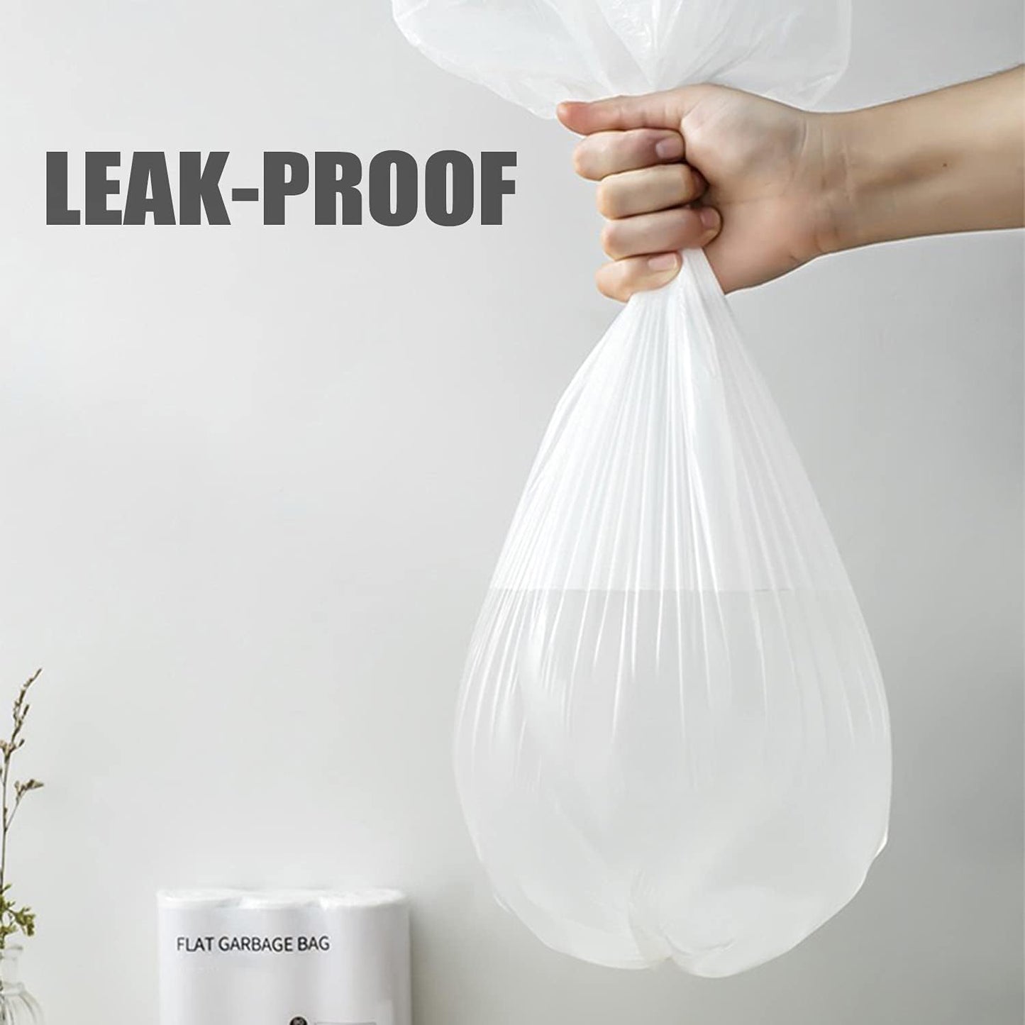 CHARMOUNT 4 Gallon Trash Bag - Unscented 4 Gallon Garbage Bags for Bathroom, Kitchen, Bedroom, 105 Count (15 Liter) …