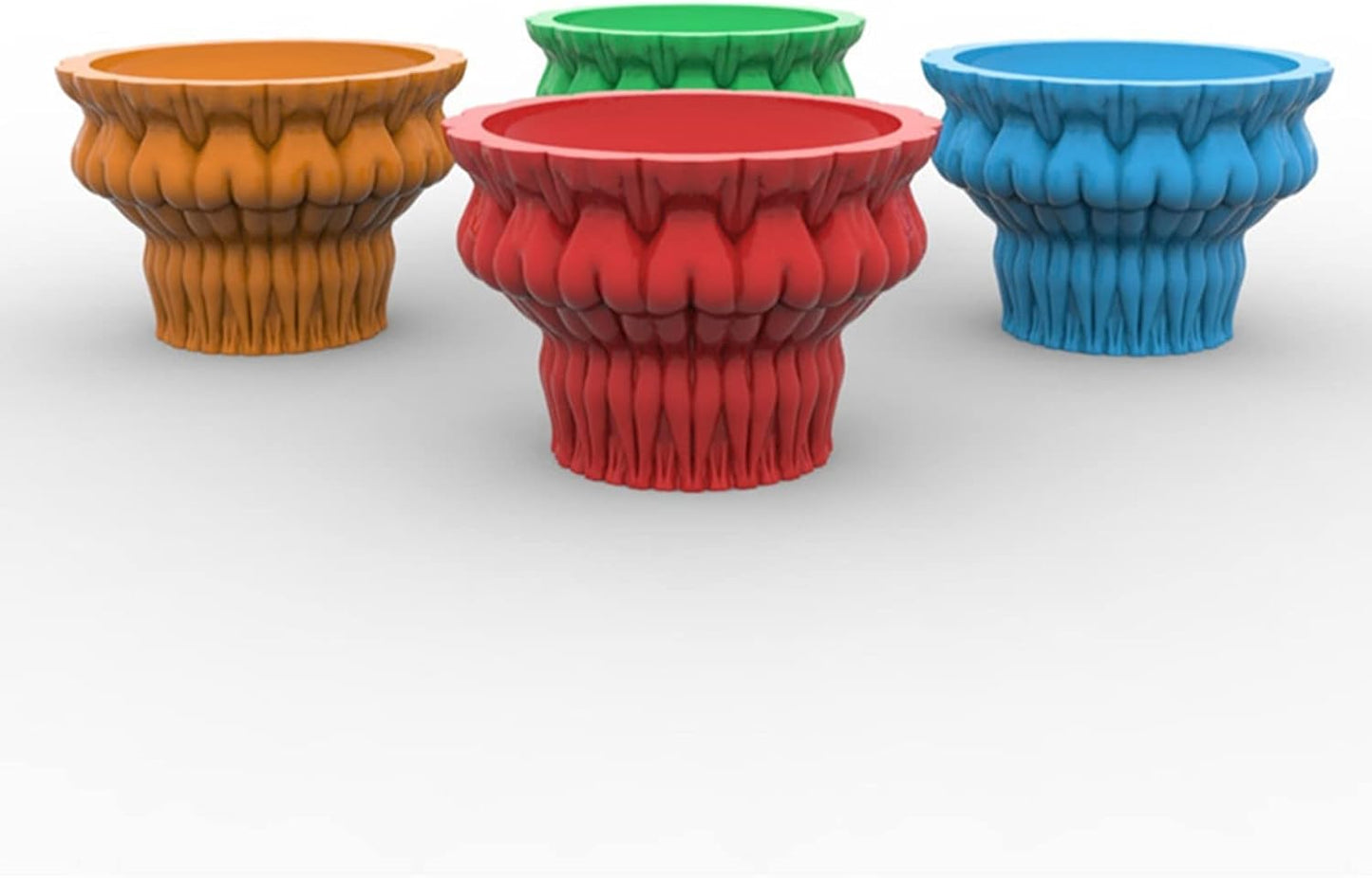 Overlapping Body Concrete Flower Pot Mold Succulent Planter Vase Silicone Mold Plaster Epoxy Resin Pen Brush/Candle Holder Mold Cement Polymer Clay Mould