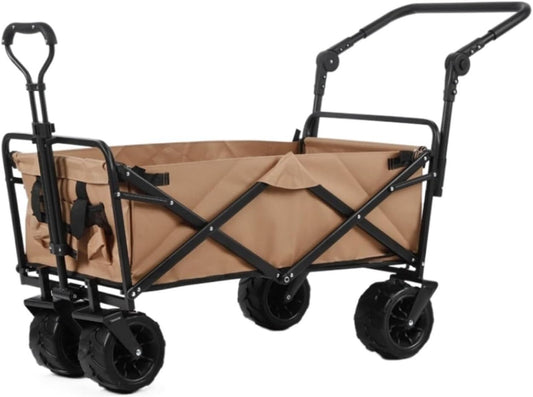 Folding Wagon Cart Beach Wagon Grocery Wagon Folding Utility Wagon Han