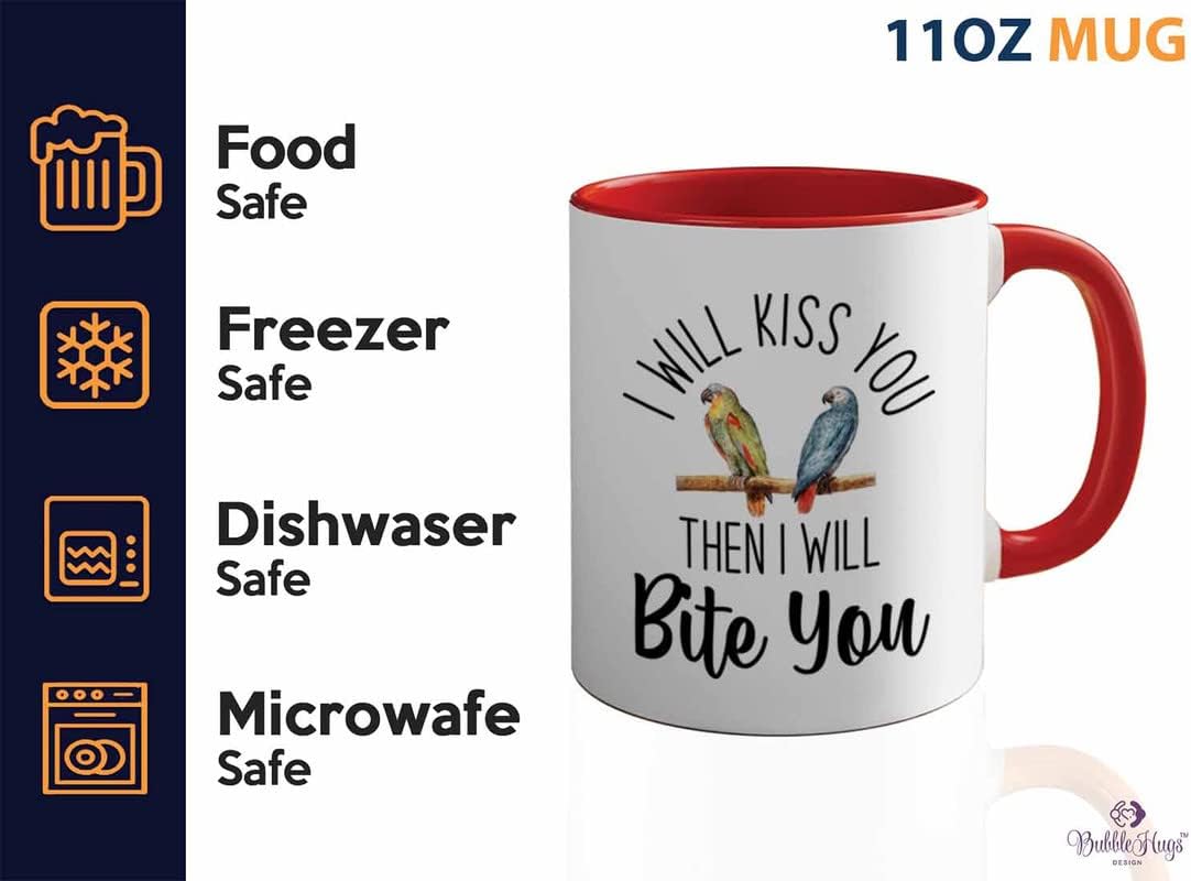 Bird Lover Two Tone Red Edition 11oz - Kiss Then bite You - Hummingbir