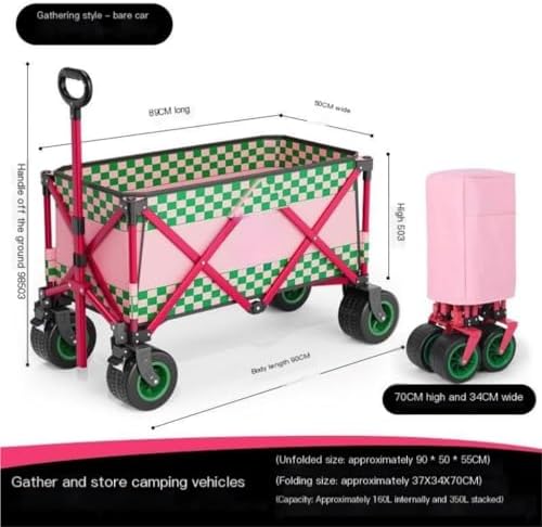Portable Camping Cart,Portable Beach Trolley Cart for Camping Car Outd
