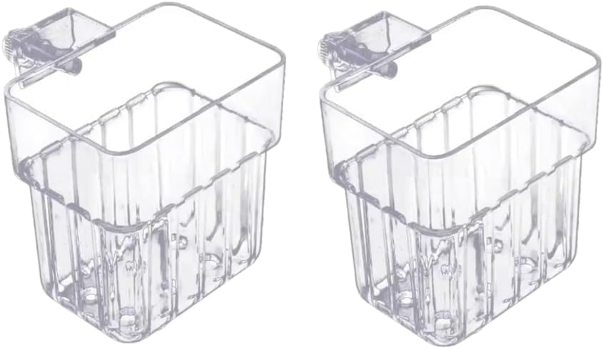 Aquarium Planting Basket,2PCS Hanging Fish Tank Plant Pot,Aquarium Planter Cups,Clear Aquatic Planter,Plastic Plant Holder,Wall Flower Pots