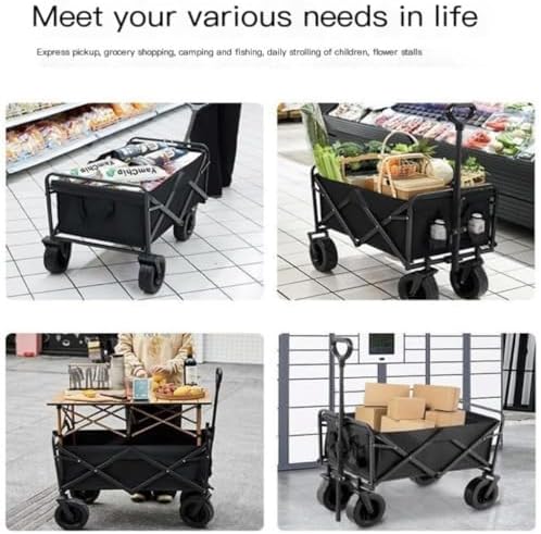Portable Camping Cart,Portable Beach Trolley Cart for Outdoor Camping 