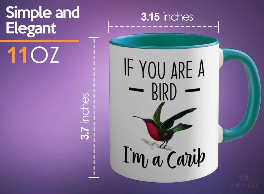 Bird Lover Two Tone Green Edition 11oz - Bird and Carib - Hummingbird 