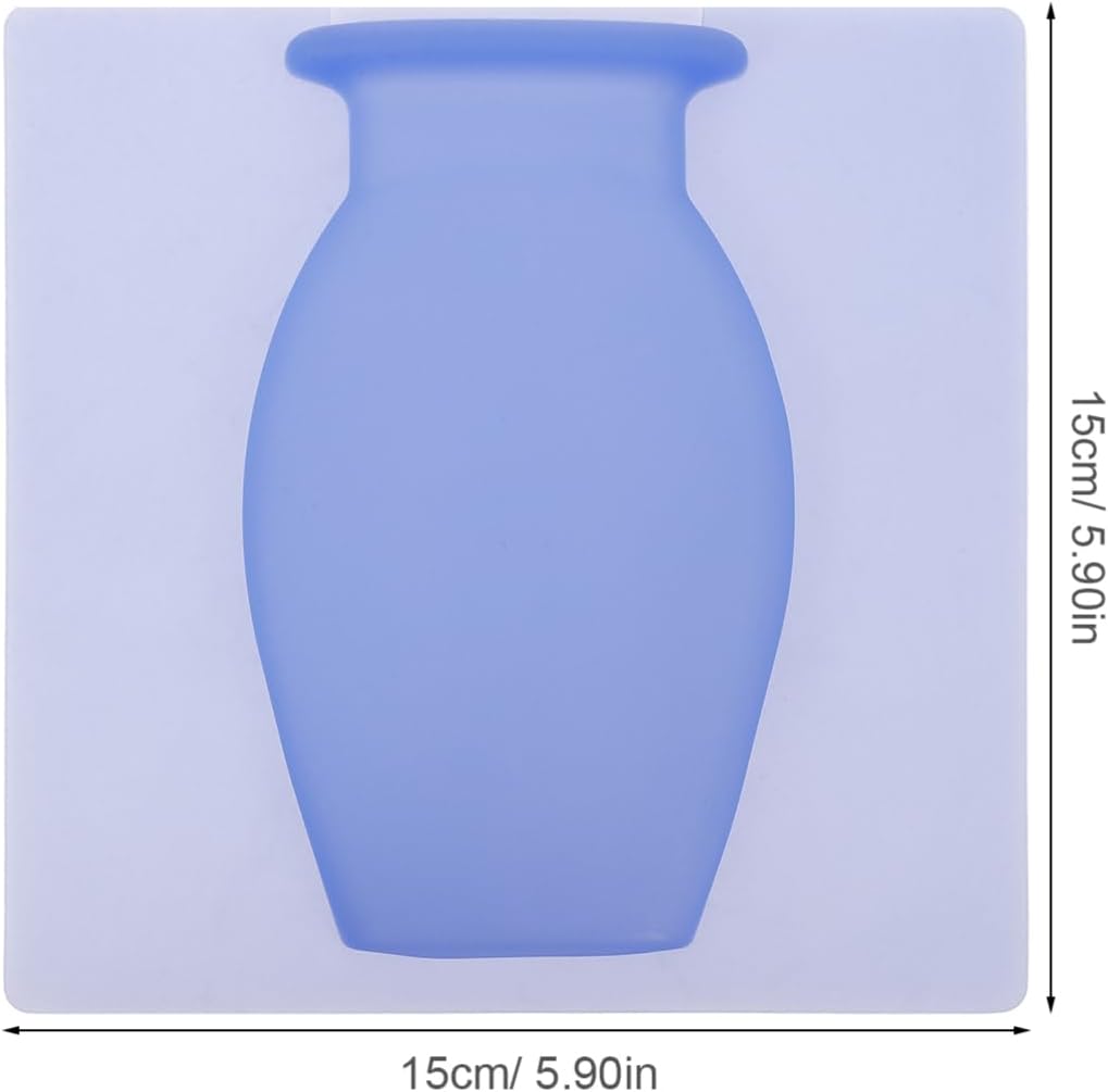 Milisten Wall Hanging Silicone Flower Vase Wall-Mounted Planter for Sp