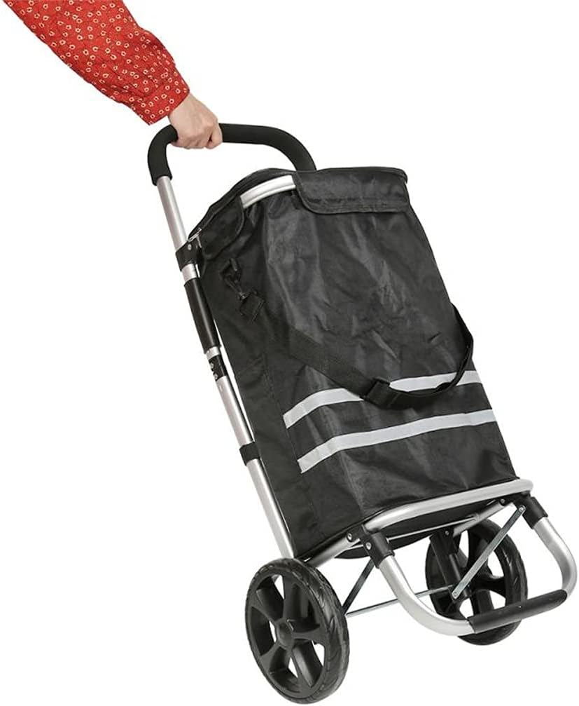 JSEIAJB 35l Shopping Trolley Cart Tote Shoulder Bag Foldable Reusable 