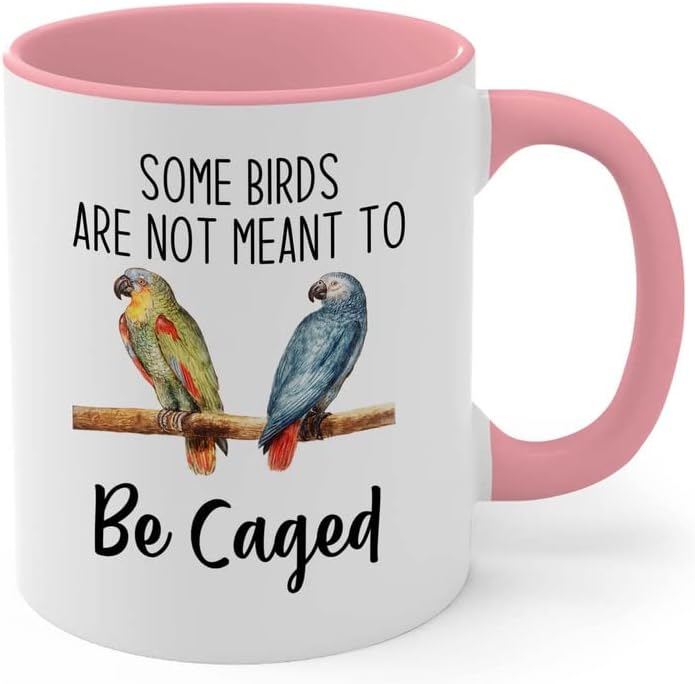 Bird Lover Two Tone Pink Edition 11oz - Birds to be Caged - Hummingbir