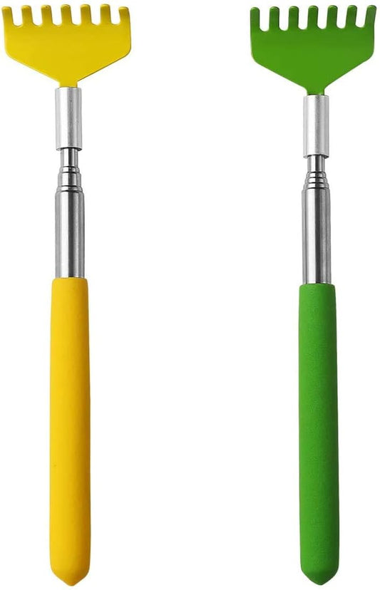 MIUPOO Mini Zen Sand Rakes Tool Decoration Garden Sand Rake Feng Shui Decoration for Home Office 2 Pieces(Yellow + Green)