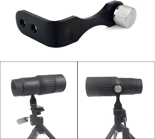 Universal L-Type Metal Binocular Tripod Adapter 1/4" Thread Telescope Tripod Plate Mount