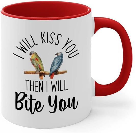 Bird Lover Two Tone Red Edition 11oz - Kiss Then bite You - Hummingbir
