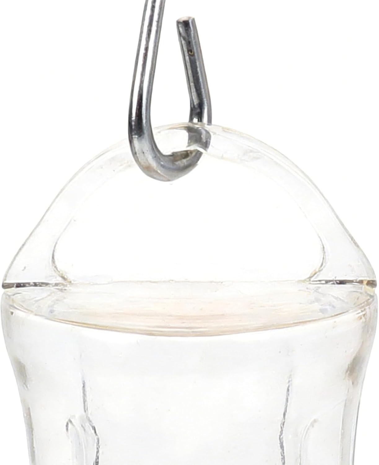 Hummingbird Outdoors Feeders, Transparent Feeding Station, 4 Piece Ant and Bee Proof Mini Feeder with Stainless Steel Hooks for Lawn, Backyard, Garden, Tree Decor, Outdoor Bird Feeding Display for