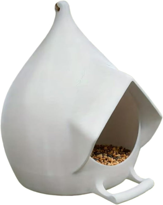 Hangable Bird Feeder - Rainproof Feeding Dispenser, Backyard Garden Patio Bird Feeder for Birds, Weather Resistant Feature, Outdoor Birdwatching Tool, Lawn Porch Terrace Use