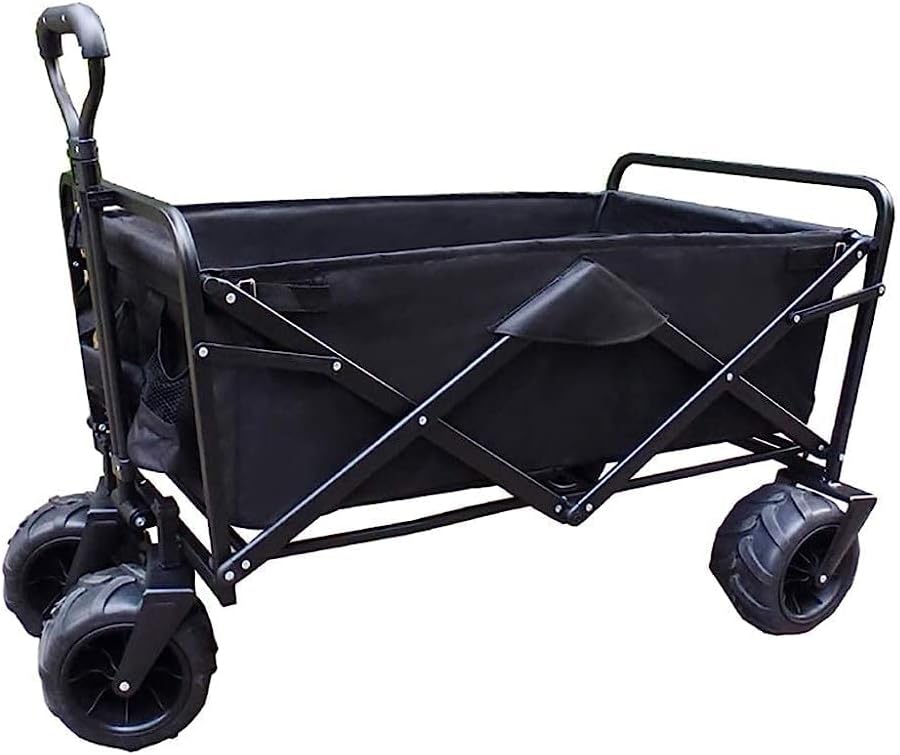 Handcart, Folding Garden Trolley Cart Heavy Duty Wagon Multi-Function 