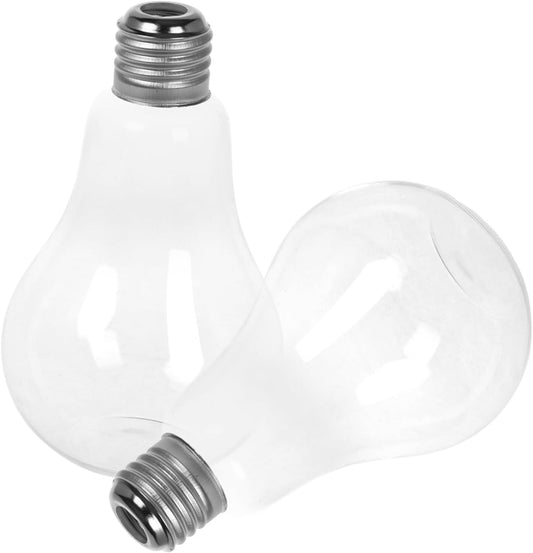 2pcs Hanging Glass Vase Hyacinth Vase Light Bulb Glass Bottle Planter Desk Planter Holder for Home Decor