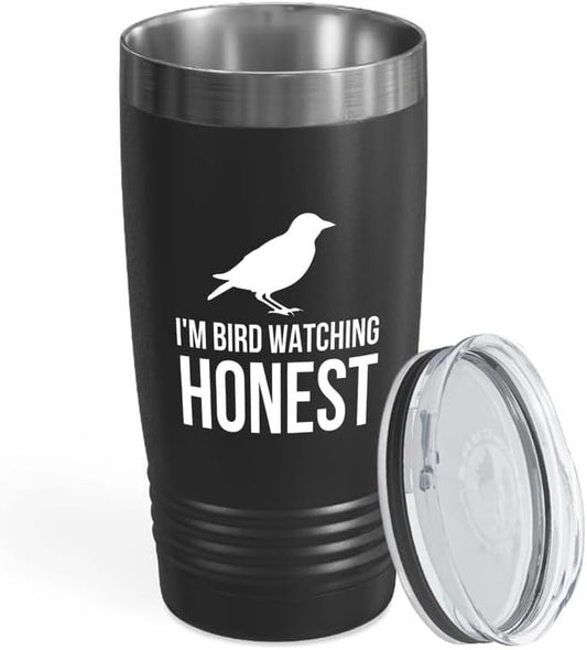 Birding Black Edition Viking Tumbler 20oz - I'm bird watching - Bird F