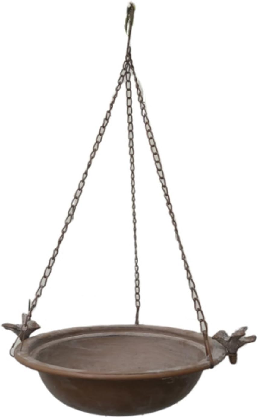 Artistic Wrought Iron Hanging Bird Feeder with Birds for Garden Decoration and Outdoor Bird Feeding Outdoor Decorative Bird Feeder