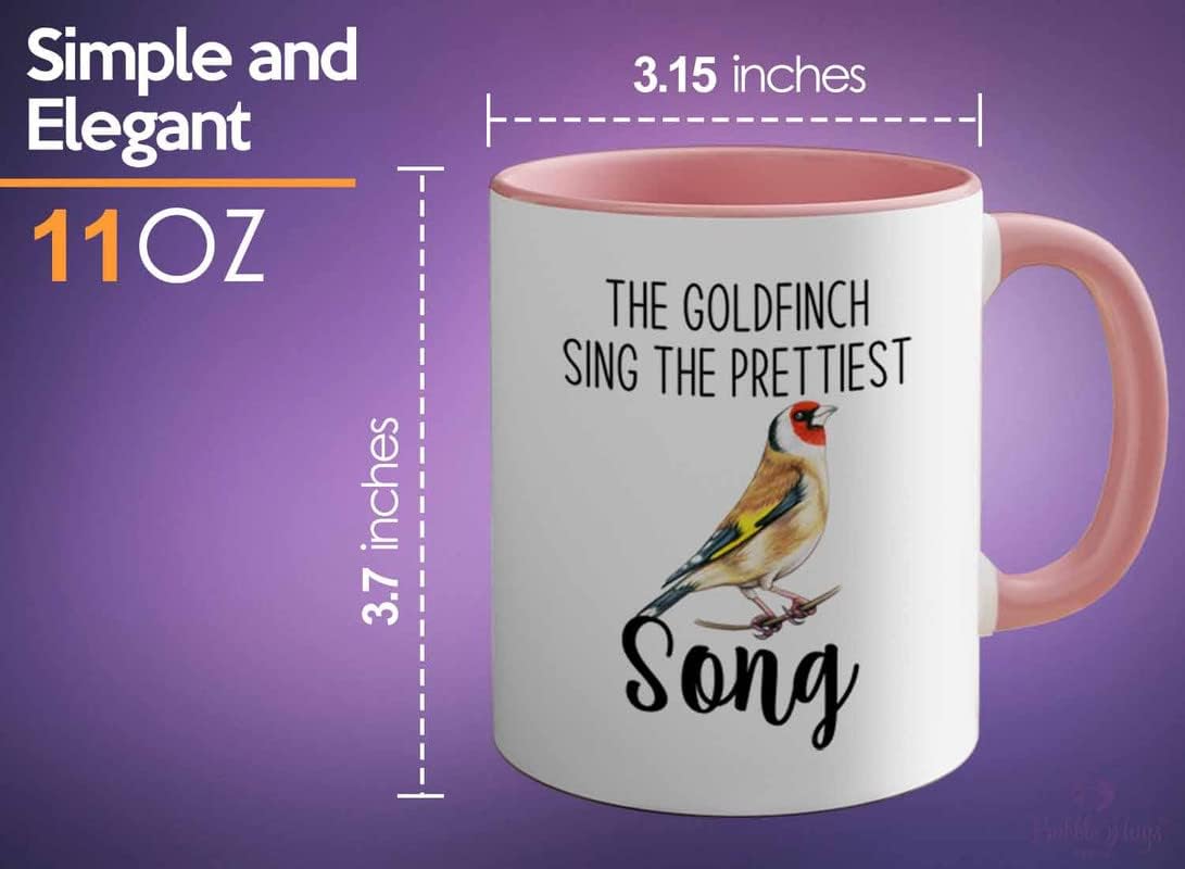 Bird Lover Two Tone Pink Edition 11oz - Prettiest Song - Hummingbird Nest Cage Parrot Dad Gardening Outdoor Birdwatcher Feeder