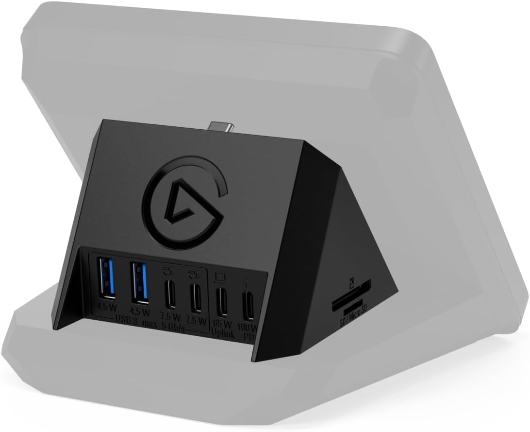 Elgato USB Hub – For Stream Deck +, 2 USB-C Ports/2 USB-A Ports, Power
