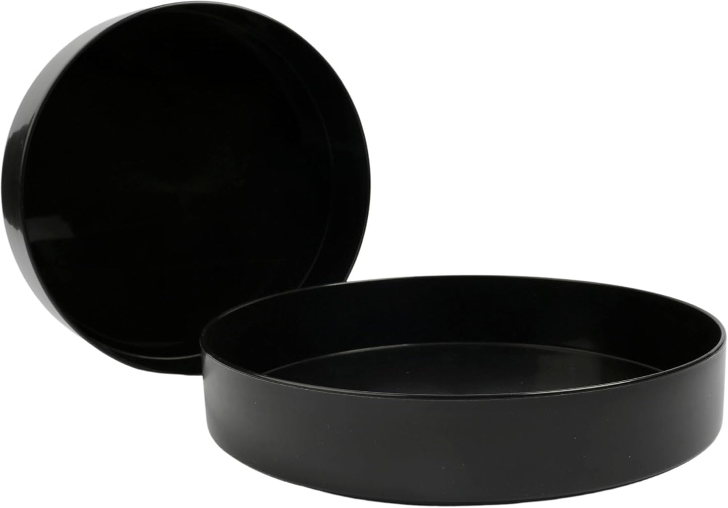 Marsrut 2Pcs Traditional Japanese Ikebana Suiban Pot: Round Plastic Bonsai Tray | Ikabana Vase Kit for Flower Frog, Branch, and Pebble Arrangement | Durable Bowl and Elegant Flower Container