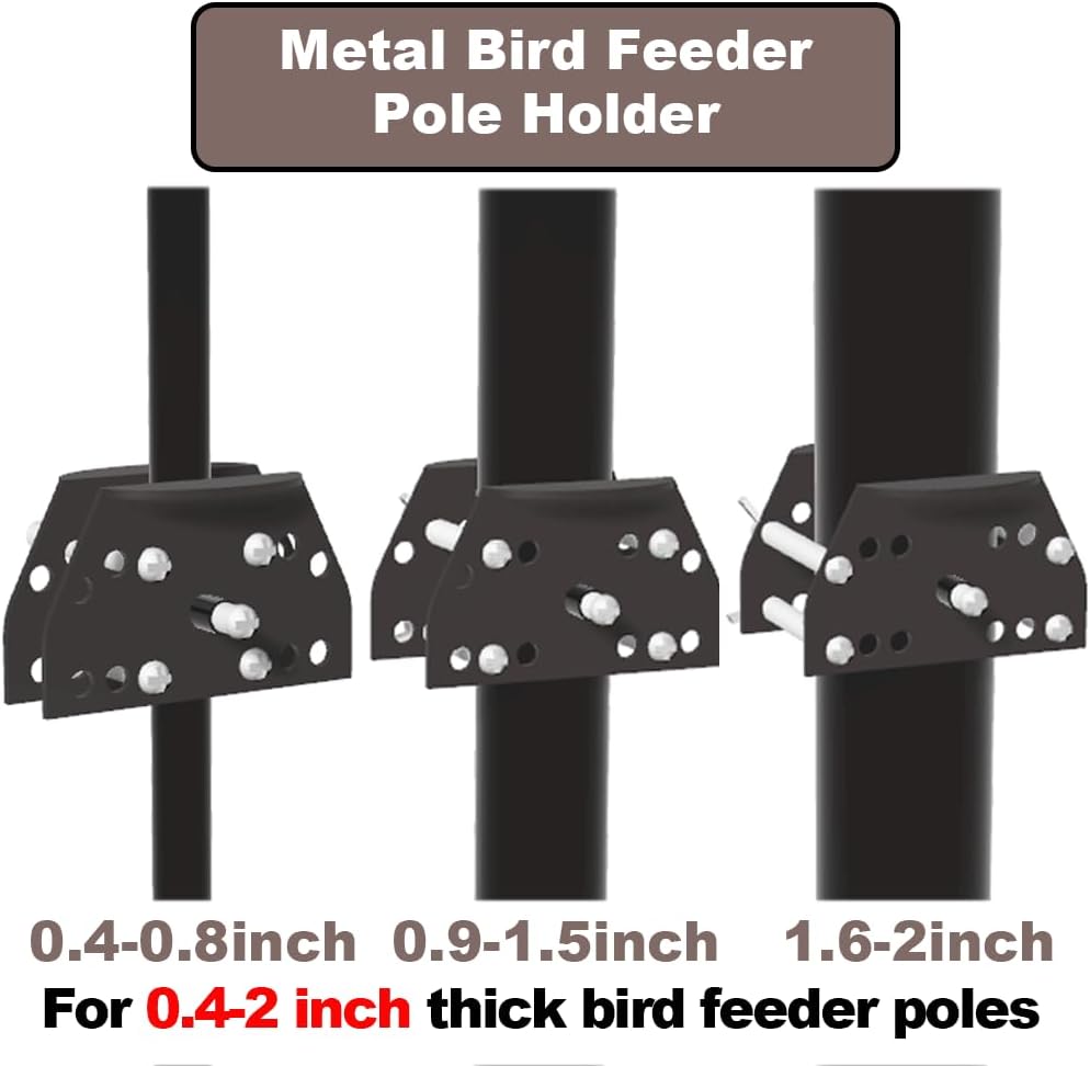 Metal Squirrel Baffle,Squirrel Baffle for Bird Feeders Without Removing Bird Feeder Poles or Shepherd's Hooks,16-Inch Black.
