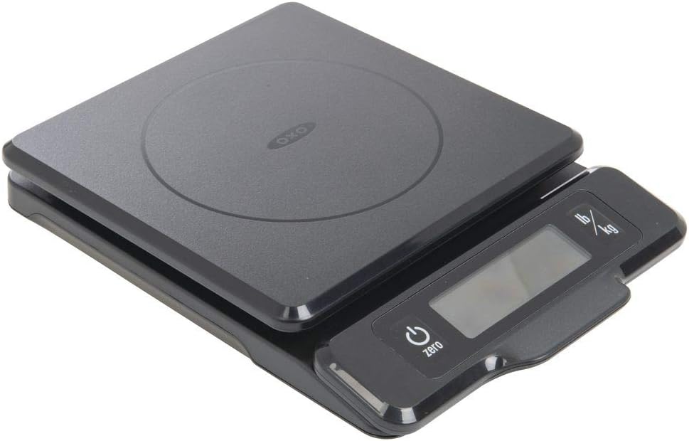 OXO Good Grips 5-lb Kitchen Scale with Pull-Out Display, Black