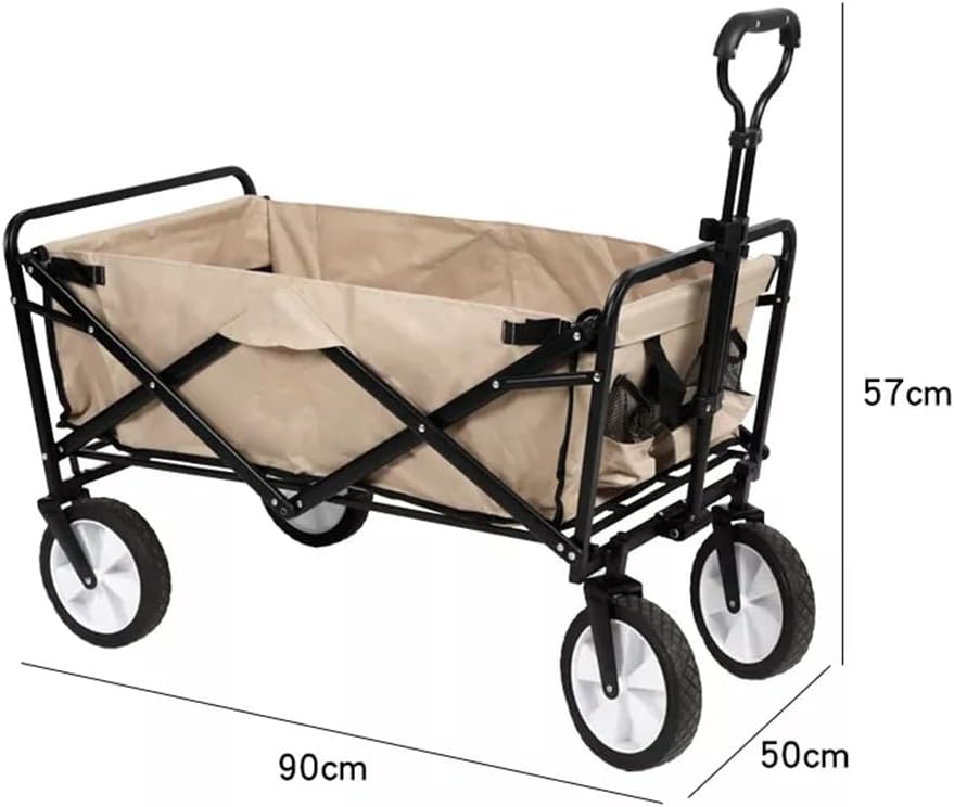 JSEIAJB 150KG Maximum Load Portable Folding Outdoor Trolley Camping Eq