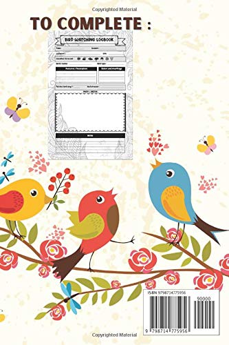 Bird watching: Logbook to complete to record and list species