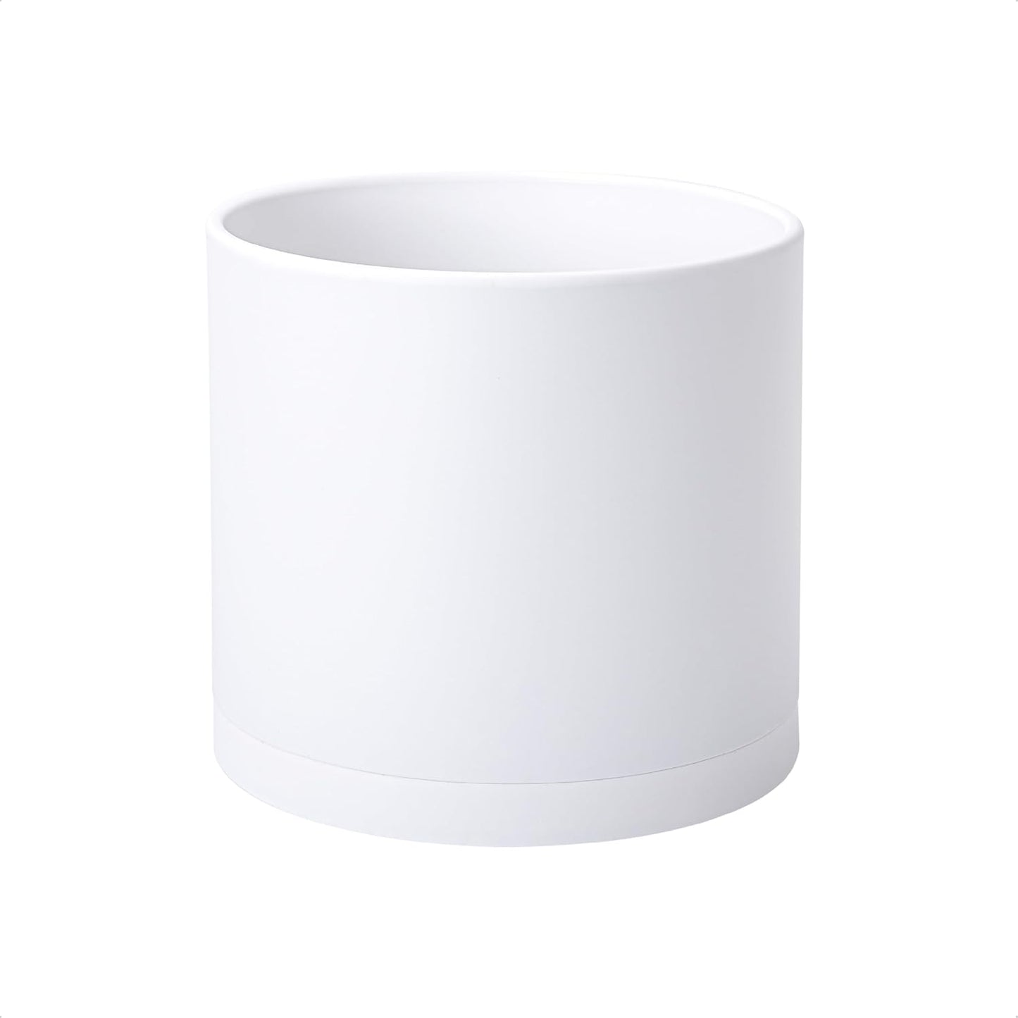 D'vine Dev 8 Inch Plastic Planter Pots for Plant Pot with Drainage Hol