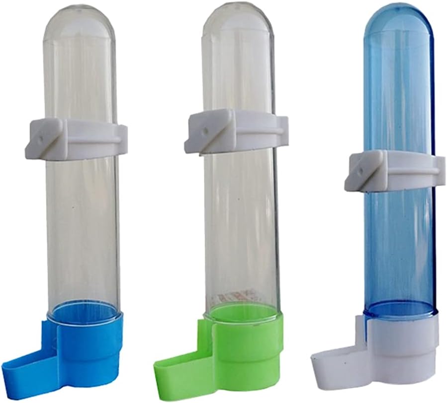 Pet Bird Auto Feeder Parrot Cockatiel Feeding Water Drinker Cup Bowl D