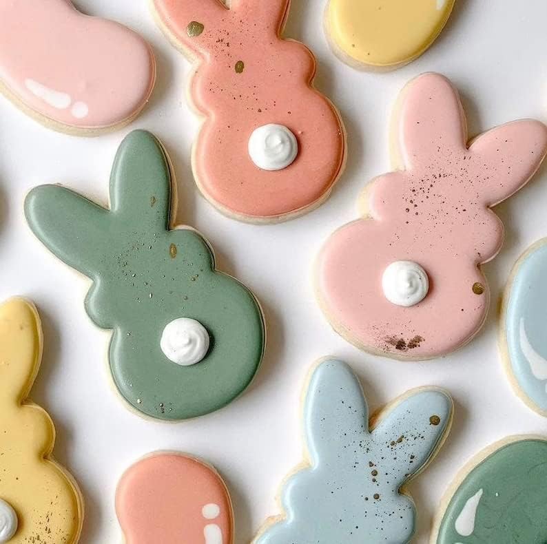 Easter Cookie Cutters, 3 Pieces Carrot Egg Bunny Rabbite Shapes Metal Cookie Cutters Stainless Steel Sets Holiday Themed Baking Kit