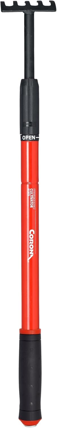Corona GT 3070 Extendable Handle Cultivator, Yellow, 18"-32"
