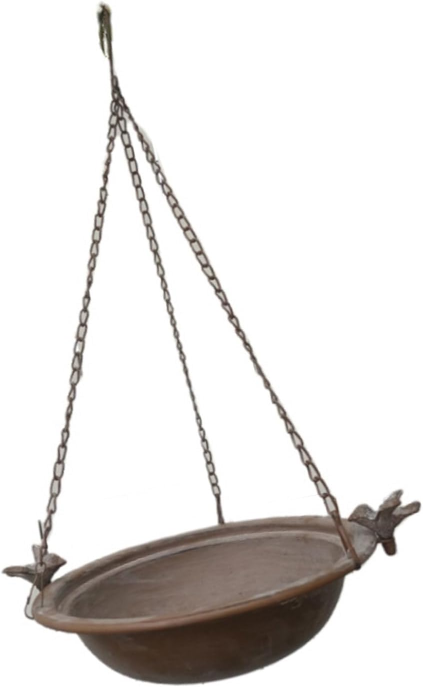 Artistic Wrought Iron Hanging Bird Feeder with Birds for Garden Decoration and Outdoor Bird Feeding Outdoor Decorative Bird Feeder