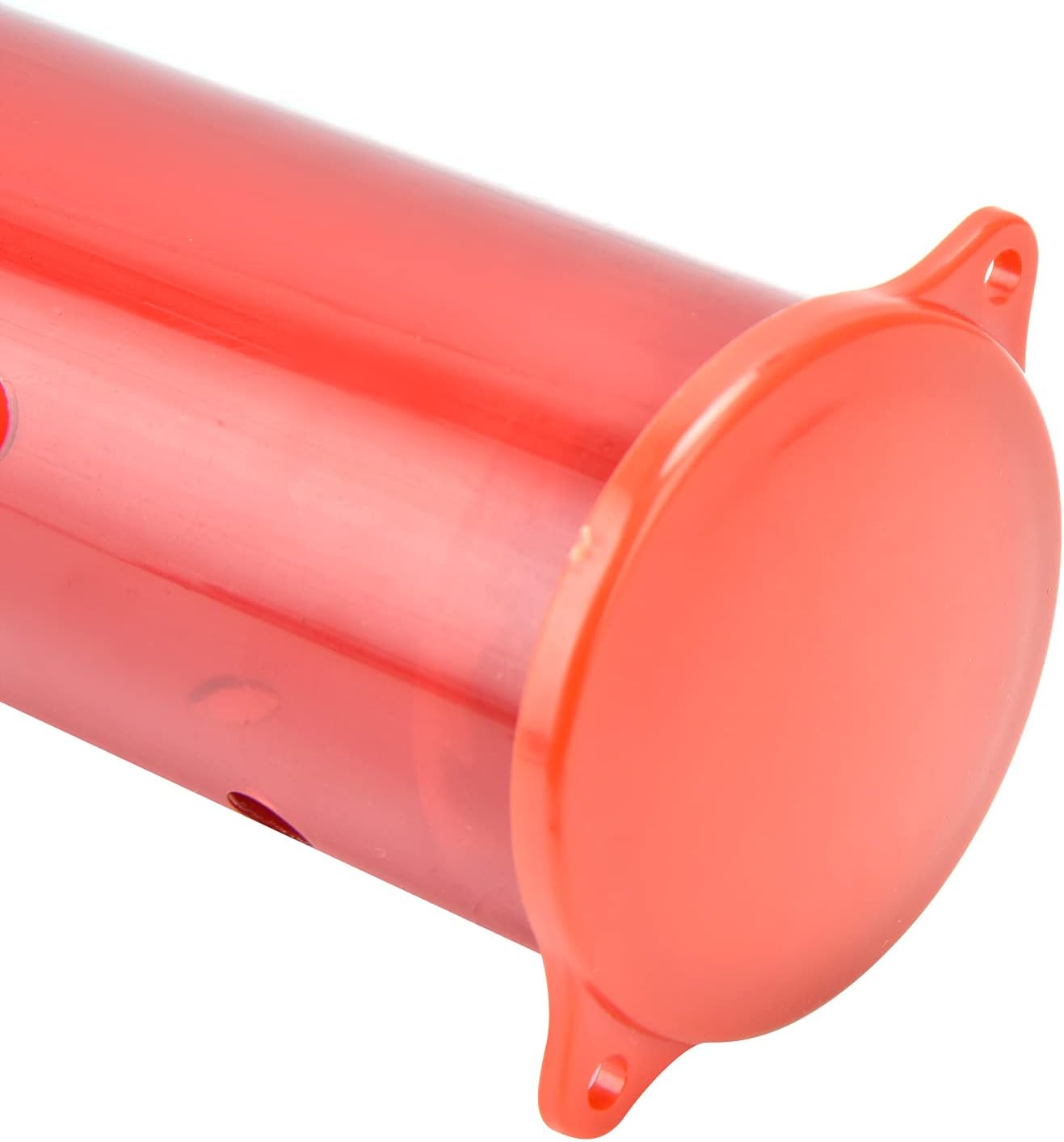 Horizontal Hanging Bird Feeder Transparent Hummingbird Feeder Tube Long Lasting Sturdy Plastic Easy to Assemble for Terrace Garden Porch