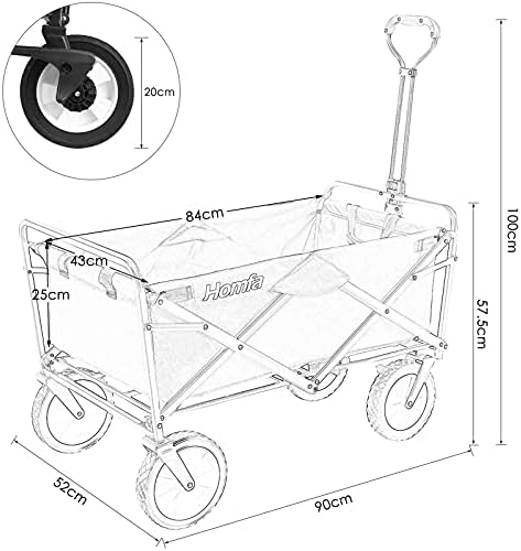 Trolleys, Foldicampicart, Garden Wagon, Beach Garden Trolley, Cart Heavy Duty Trolley - for Shoppibeach Outdoor Garden Picnic