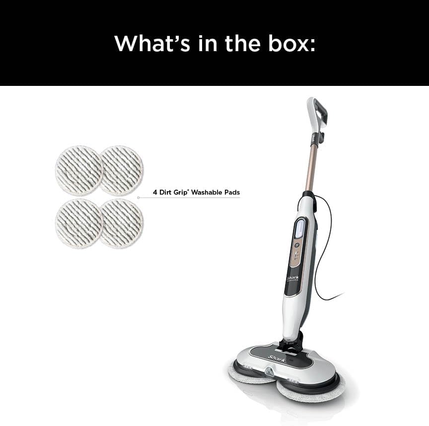 Shark Steam & Scrub with Steam Blaster Technology All-in-One Hard Floor Steam Mop with 3 Steam Modes & LED Headlights S8201, Rotator White
