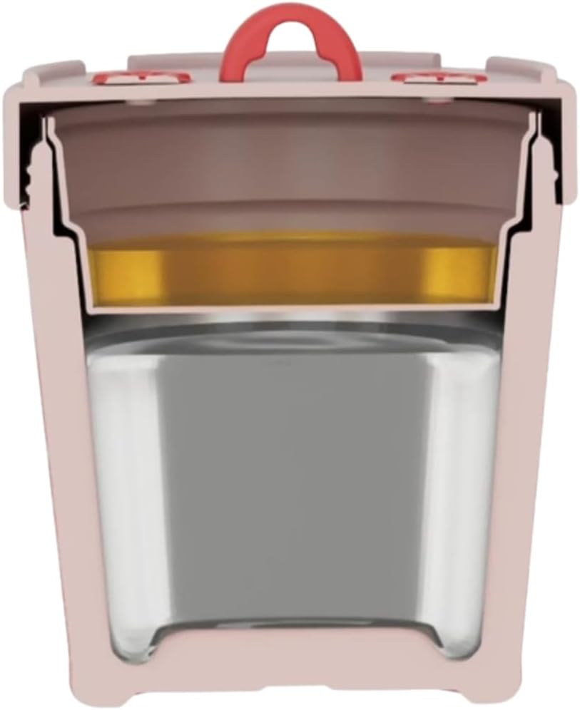 Insulated Hummingbird Feeder with Vacuum Technology, Floral Design, Temperature Control for Hot and Cold Weather