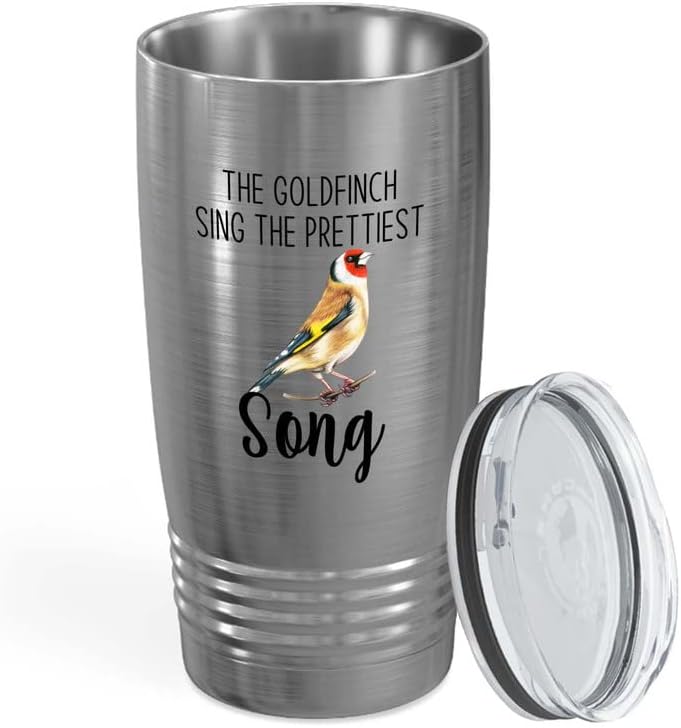 Bird Lover Silver Edition Viking Tumbler 20oz - Prettiest Song - Hummi