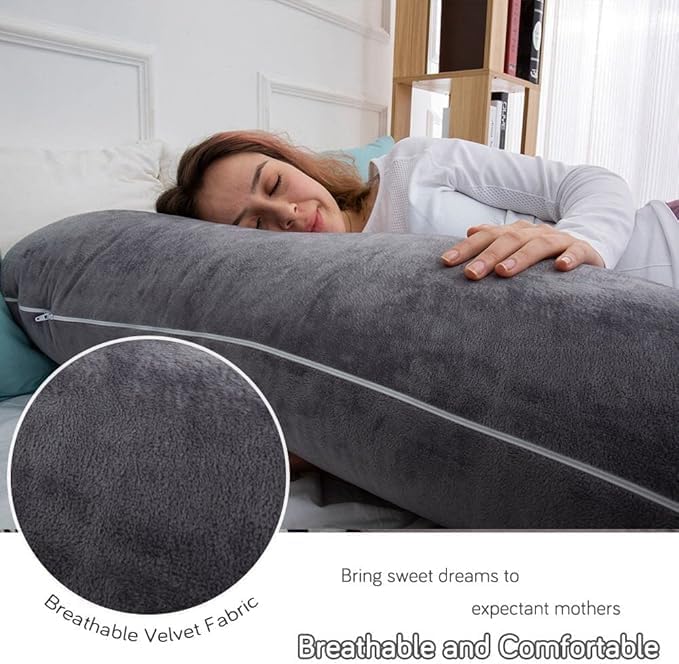 60 Inch Pregnancy Pillow for Sleeping, Extra Large U Shaped Body Pillo