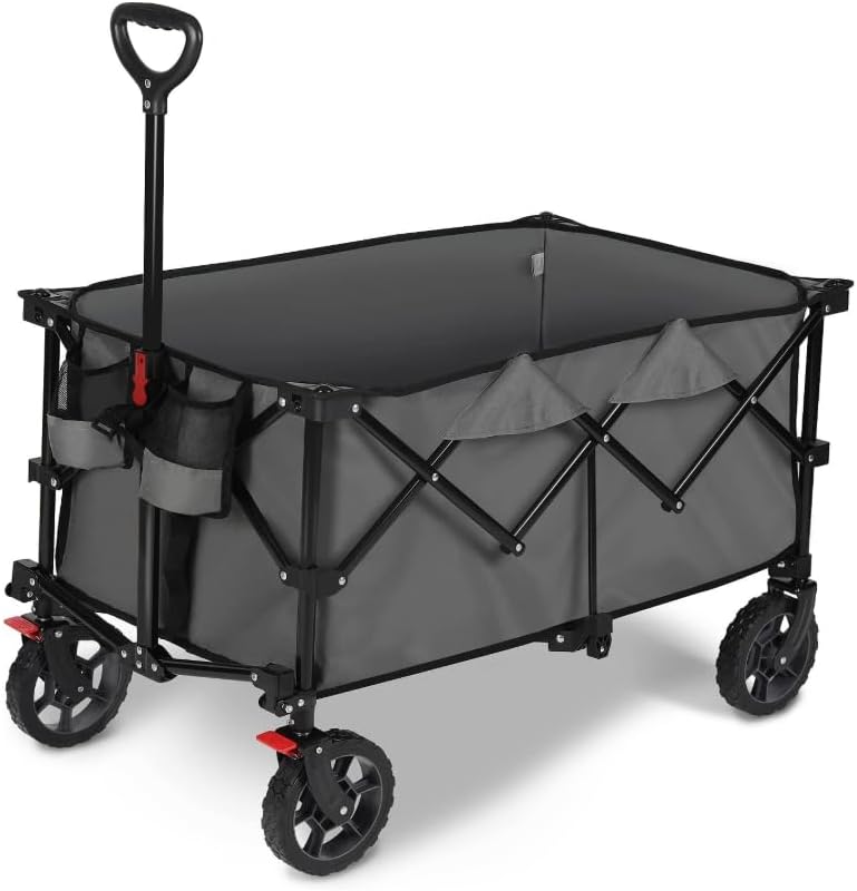 Navatiee Wagons Carts Foldable S2 Grey&Black