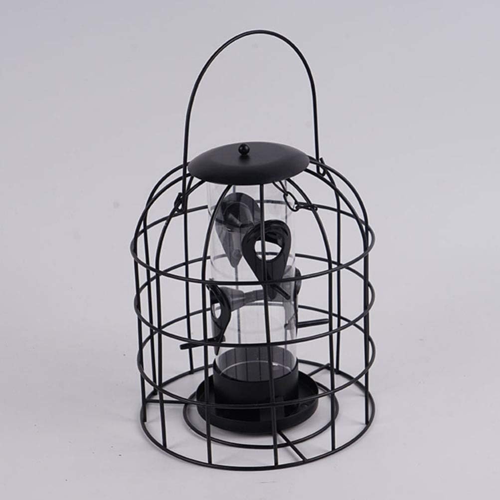 Milisten 1pc Cage Bird Feeder with Mesh Grid Hanging Bird Feeder for I