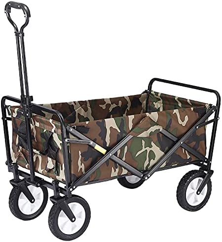 Outdoor camping car 8 inch rubber wheel camping camping picnic small trailer cart trolley cart shopping cart
