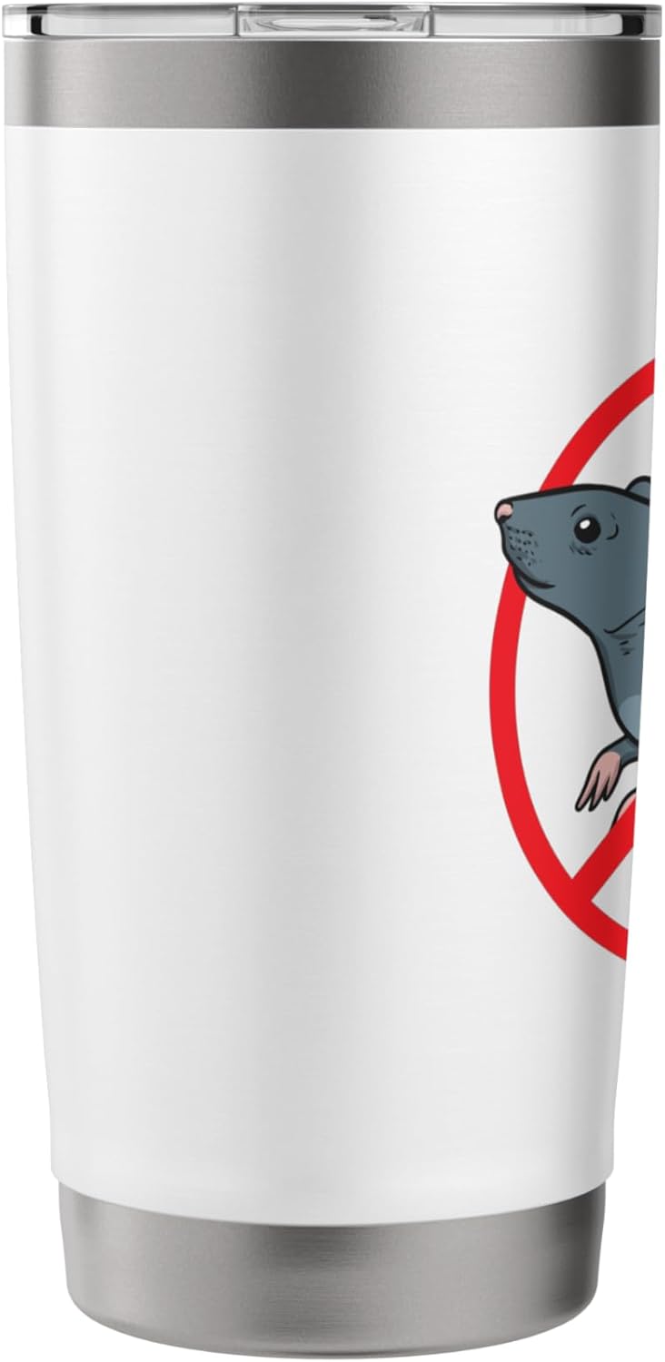 Pest Control Rat Exterminator No Rat Sign Stainless Steel Insulated Tumbler